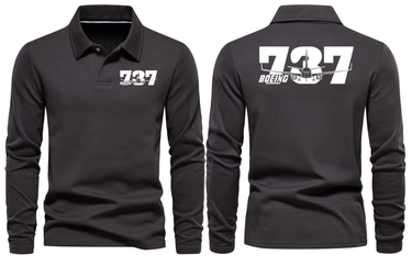 BOEING 737 LONG SLEEVE POLO